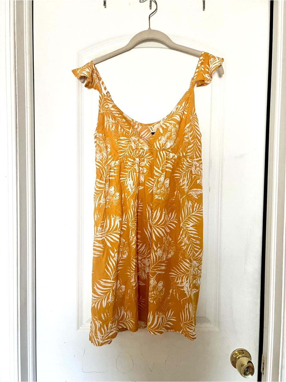 Roxy Yellow Floral Mini Dress